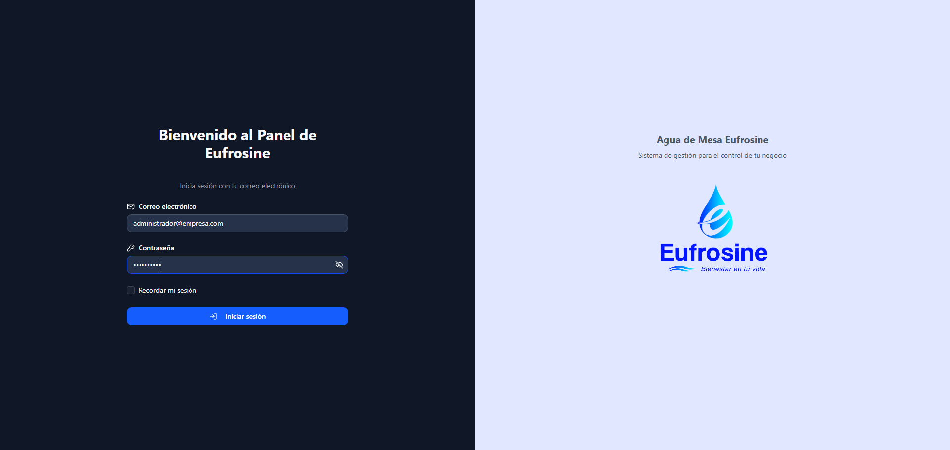 Panel de Control de ventas view 1