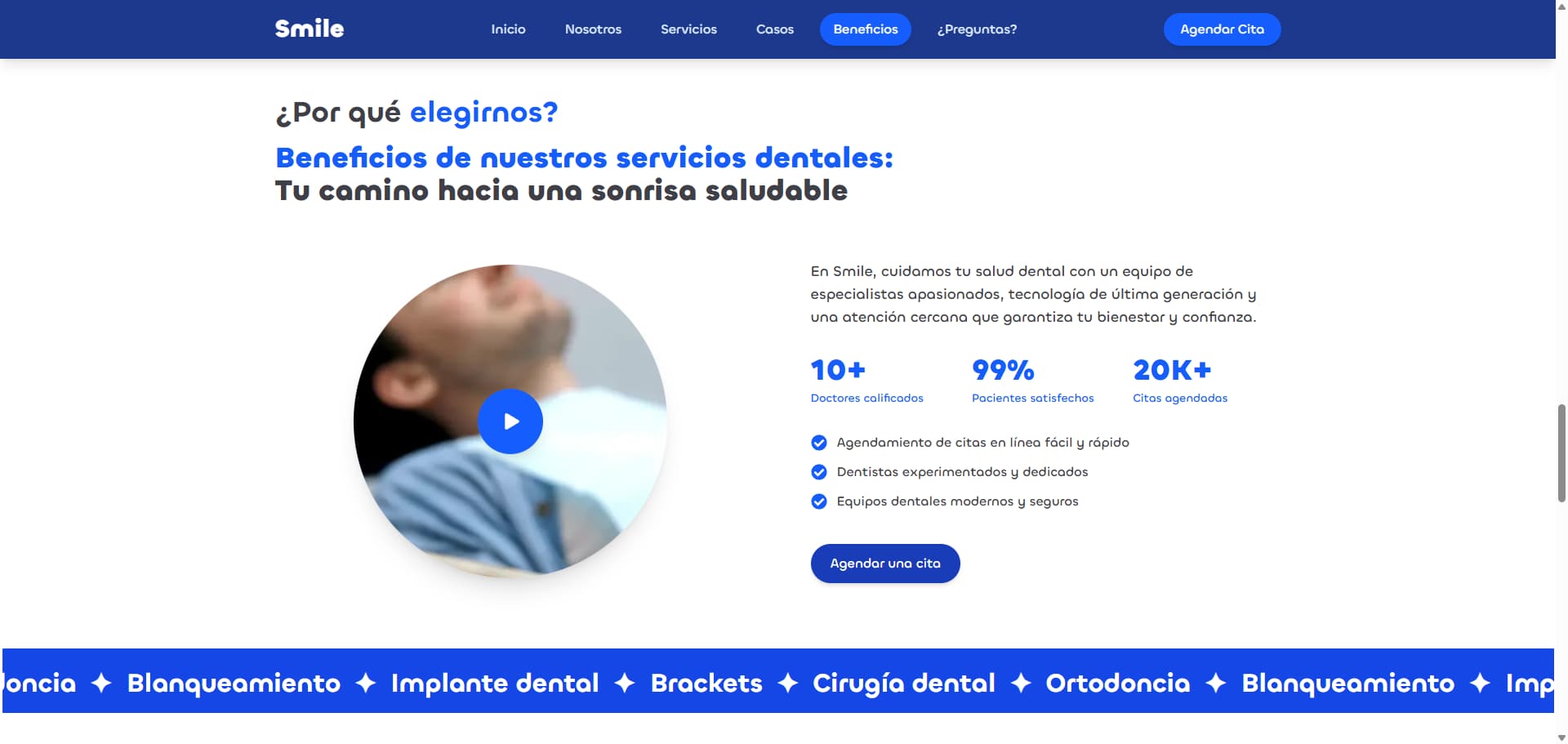 Web de una página view 4